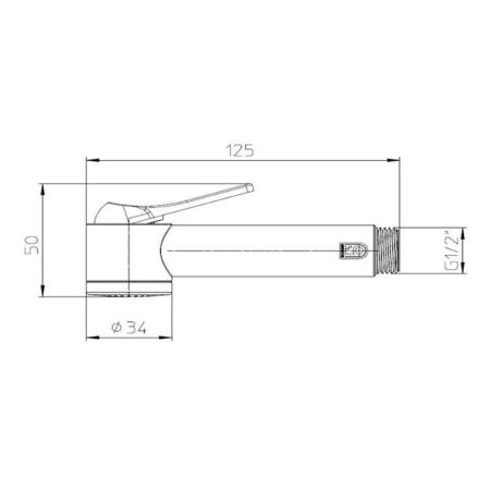 Гигиенический душ Bossini Apice B00920.030 хром