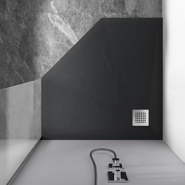 Поддон для душа Vincea из искусственного камня VST-4SP1010A, 1000*1000*25, антрацит