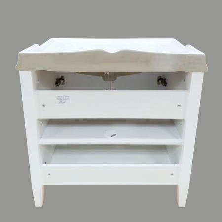 Тумба с раковиной Comforty Палермо-80 белый глянец