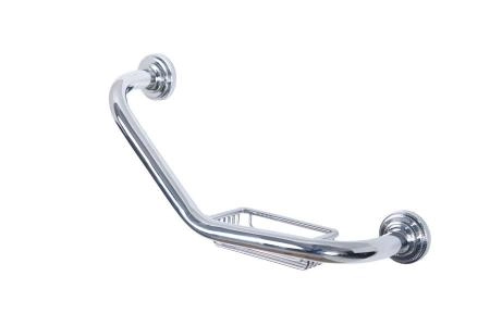 Поручень для ванны с мыльницей Boheme BRILLANTE 10448