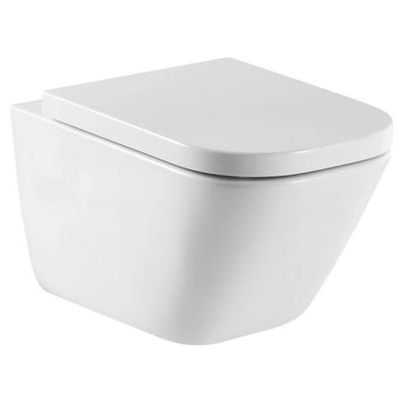 Roca The Gap Square Унитаз подвесной 35x54см, безободковый, цвет: белый