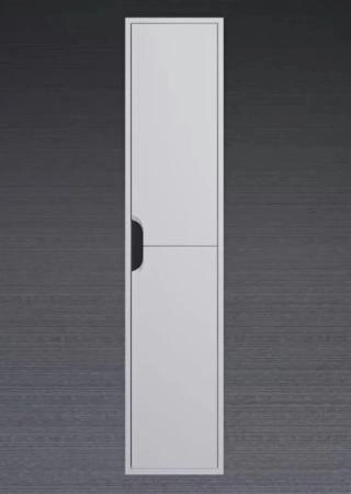 Шкаф-пенал для ванной Uperwood Modul, подвесной, с дверцами, матовый, белый/графит