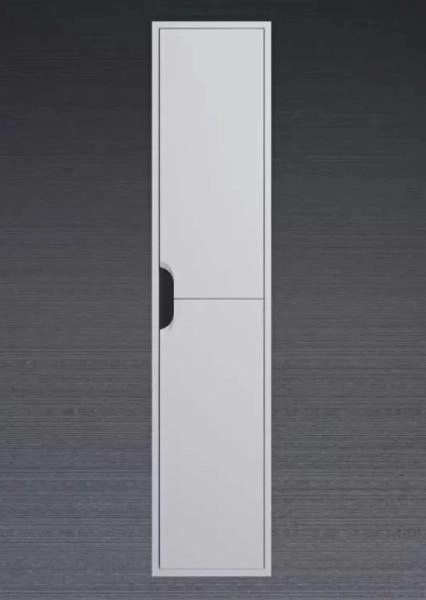 Шкаф-пенал для ванной Uperwood Modul, подвесной, с дверцами, матовый, белый/графит