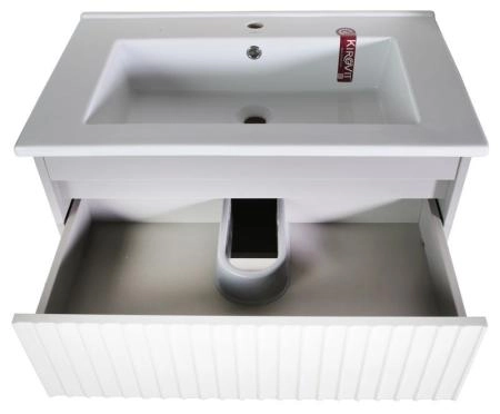 Тумба ASB-Mebel Мирано 85 Слоновая кость/Шиншилла серая напольная