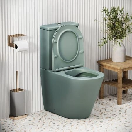 Унитаз Grossman GR-4480MNMS Color (620*365*810) МЯТНЫЙ МАТОВЫЙ напольный Безободковый