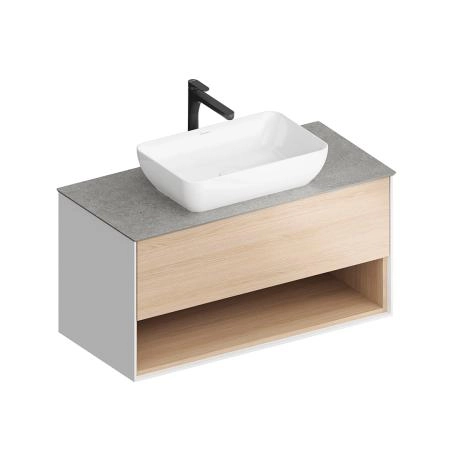 Тумба Kerama Marazzi PLAZA MODERN ПЛАЗА МОДЕРН PLB.M.100.1\OAK.V подвесная 100 дуб виченца 1 ящик + полка