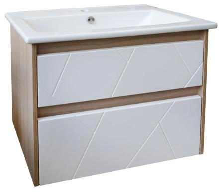 Тумба ASB-Mebel Диана 75 Белый/дуб янтарный подвесная под умывальник Элина 75