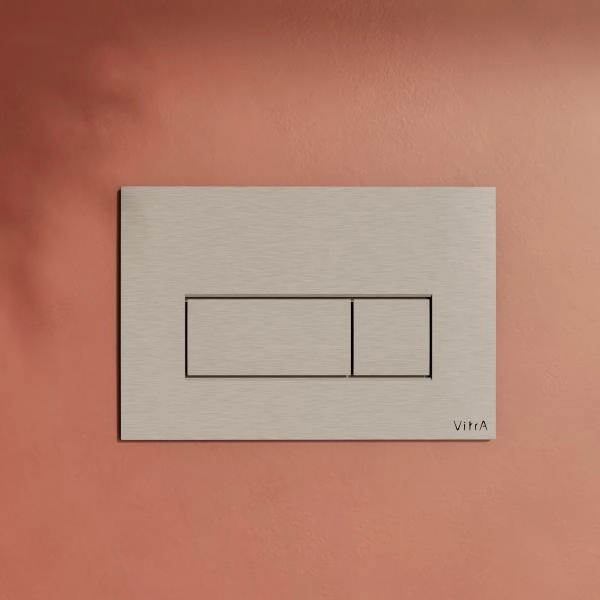 Кнопка смыва для инсталляции VitrA Root Square  740-2395 брашированный никель двойный смыв