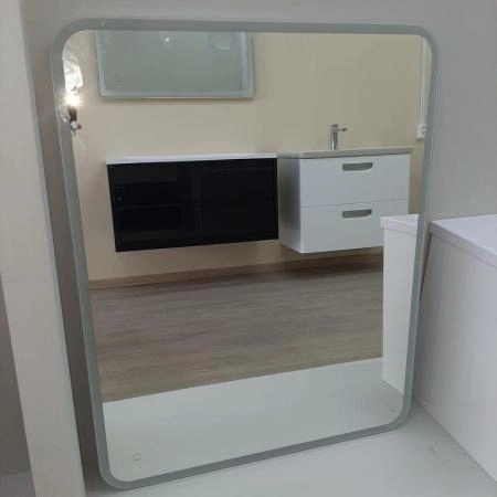 Зеркало Континент Demure LED 1000-800 c подогревом реверсивное крепление ЗЛП351