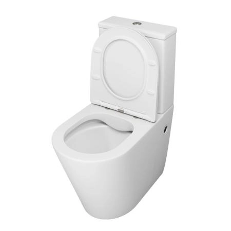 Унитаз Grossman GR-4480MS Color (620*365*810) БЕЛЫЙ МАТОВЫЙ напольный Безободковый с тонкой крышкой