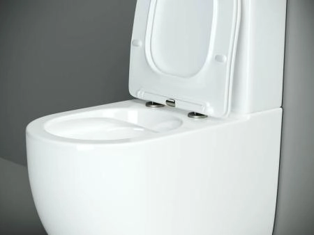 Напольный пристенный унитаз Metropol Rimless