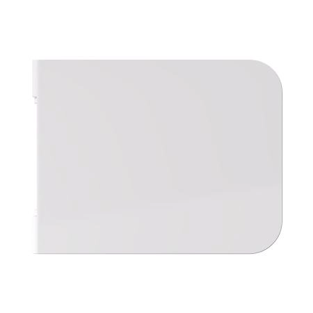 Alice Hide Сиденье с крышкой для унитаза Square, тонкое, с микролифтом, цвет: белый глянцевый/хром