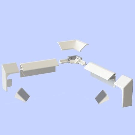 Планка 195х15, уголок соединительный, декоративная накладка на соединительный уголок, торцевая заглушка (короткая: левая и правая, длинная: левая и правая)