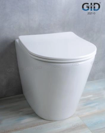 Унитаз Gid TRS-263 53 см приставной безободковый микролифт белый