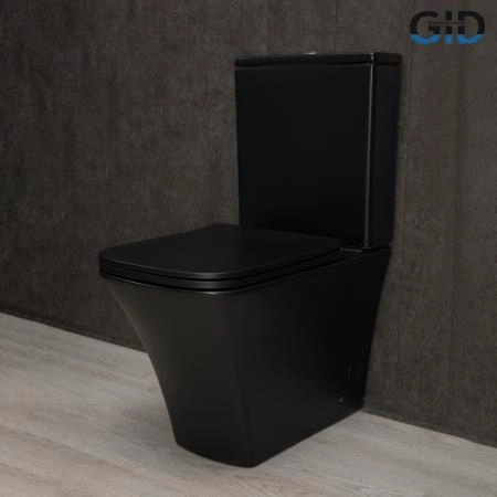 Унитаз напольный Gid Tn2184Bm 62252Y черный матовый 62.5x37x83