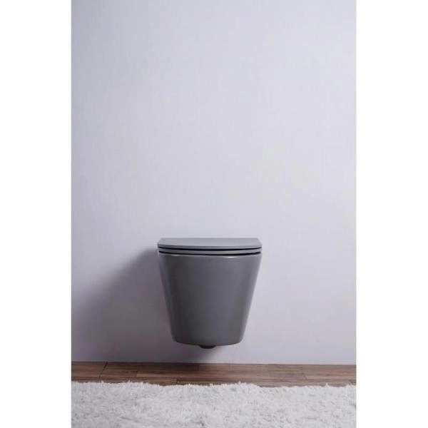 Унитаз Esbano AZALEA (Matt Grey) подвесной безободковый микролифт