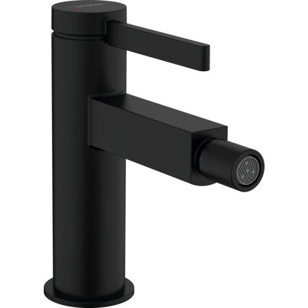 Смеситель Hansgrohe 76200670 Finoris для биде с донным клапаном черный матовый