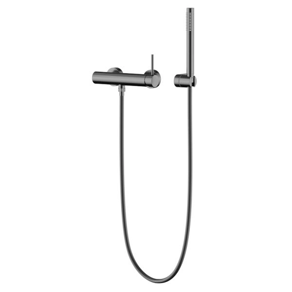 Смеситель KNOTLOR ECLIPSE SS-22/GM, вороненая сталь