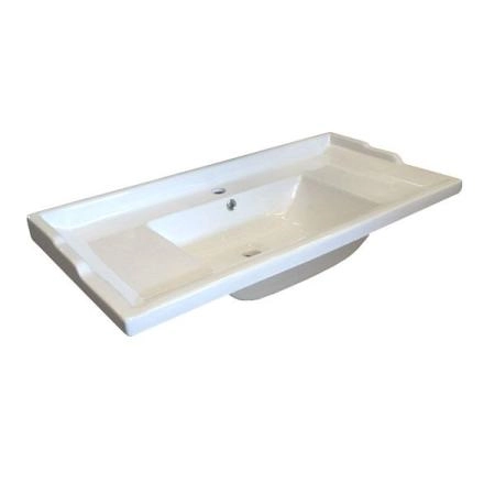 Тумба с раковиной Comforty Тбилиси-90 белый глянец