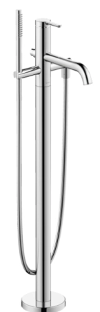 Duravit C.1 смеситель для ванны, монтаж из пола, цвет хром