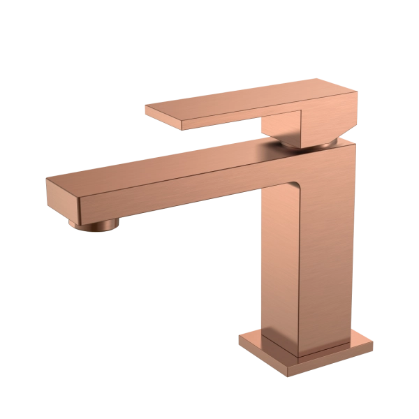 Cмеситель для умывальника Boheme Qubic Copper Brushed 471-CB