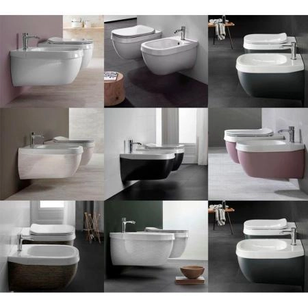 Унитаз Hatria G FULL YXX6 безободковый подвесной без накладки, белый