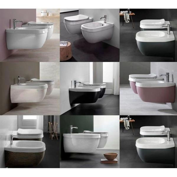 Унитаз Hatria G FULL YXX6 безободковый подвесной без накладки, белый