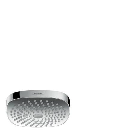 Верхний душ Hansgrohe Croma Select E 180 26524400, квадратный без держателя, хром/белый
