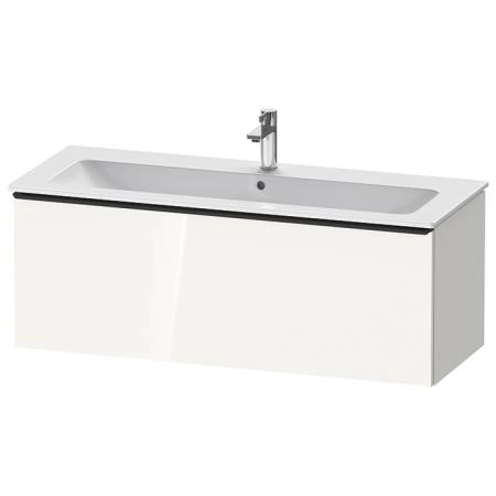 Duravit D-Neo Тумбочка подвесная 121х44x46.2см., раковина, 1 ящик, цвет: белый высокоглянцевый