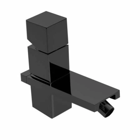 Bossini Cube Смеситель для биде на 1 отв., с заглушкой 1”1/4, цвет: черный матовый