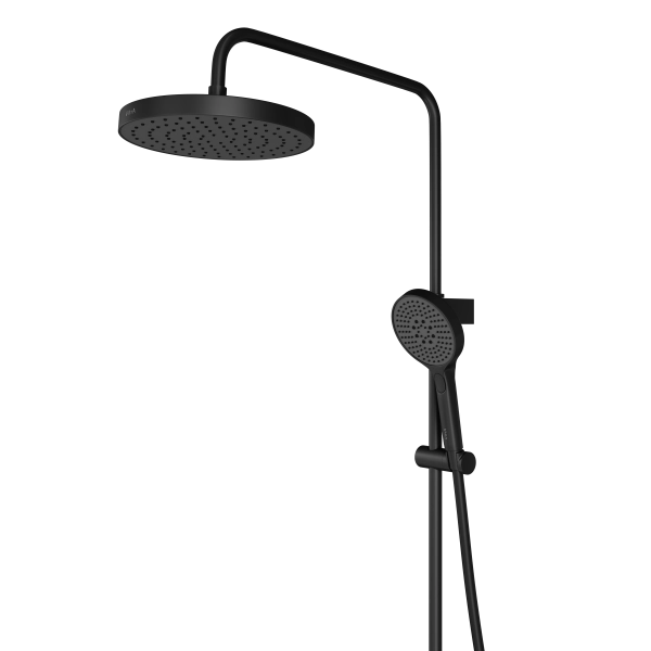 Душевая система VitrA Core Round A4730936EXP с термостатическим смесителем и ручным душем матовая черная