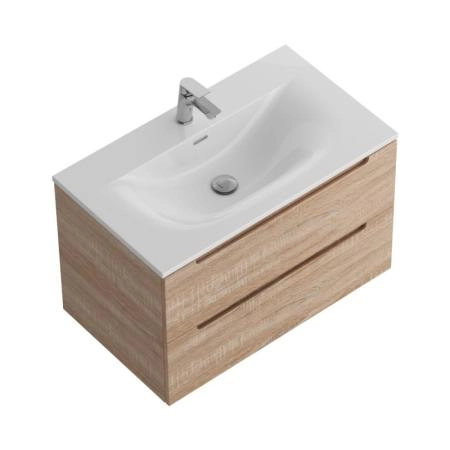 Тумба под раковину BelBagno ETNA-800-2C-SO-RW-P Rovere Moro 80 см подвесная