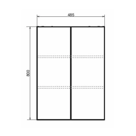 Шкаф Comforty Порто-50 00-00009235 подвесной Дуб дымчатый