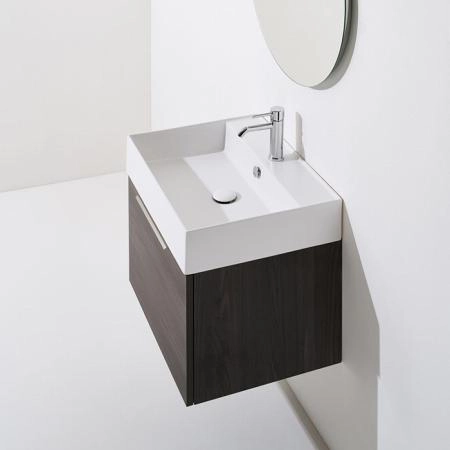 SIMAS AGILE Тумба подвесная 50x46xh40 см, для раковины AG51, 1 ящик, ручка матовый хром, цвет: OXIDE