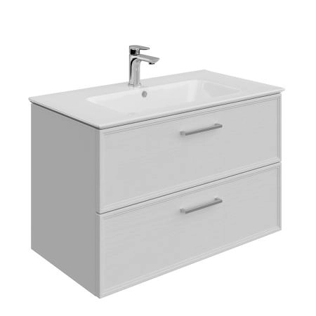 Тумба Kerama Marazzi PIANO CLASSIC ПИАНО КЛАССИК PIA.CL.85\WHT.M подвесная 85 см, 2 ящика, ясень белый матовый
