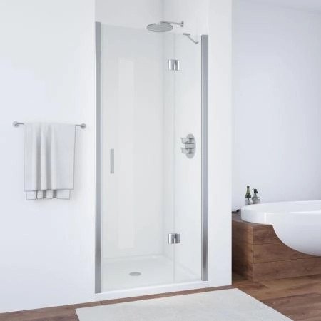 Душевая дверь Vegas-glass AFP TUR NOVO h1890 95 08 01 R, профиль глянцевый хром, стекло прозрачное