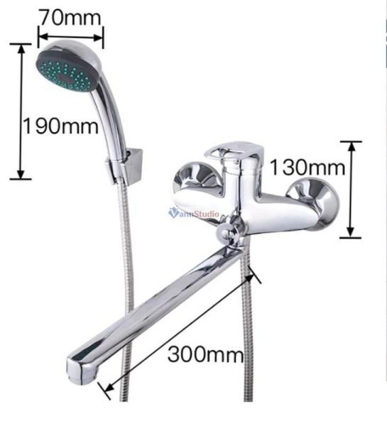 Смеситель для ванны Frap F22001 хром