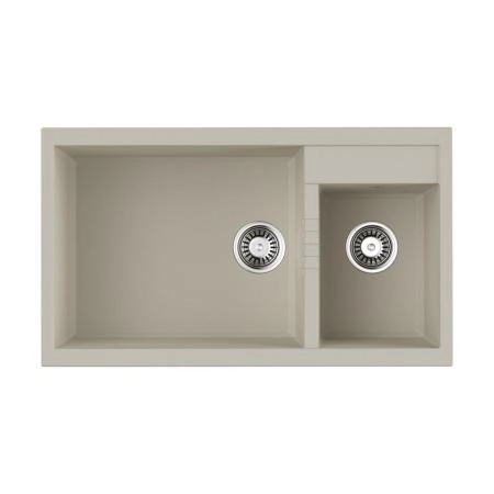 Кухонная мойка Omoikiri Tedori 86-2-LB-EV Tetogranit/эверест 4993938