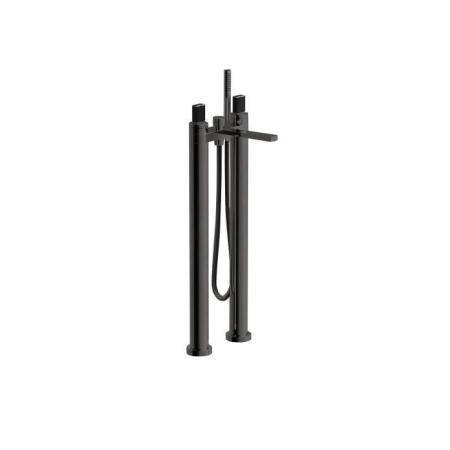 Fantini Venezia In Смеситель для ванны, напольный, излив: 21.5 см, цвет: Matt Gun Metal PVD