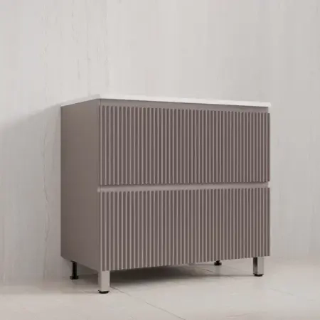 Тумба с раковиной Style Line Марокко 90 ЛС-00002506 напольная тауп темный