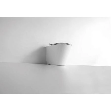 Унитаз CeramaLux NS-3178 56 см приставной безободковый микролифт