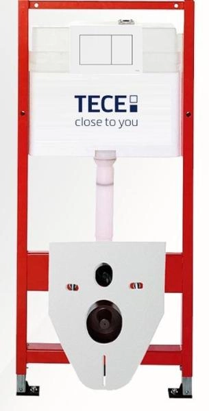 КОМПЛЕКТ TECE + beWash: 9400413 Инсталляция для подвесного унитаза TECE + BeWash Bogen Унитаз подвесной безободковый с сиденьем микролифт белый глянец 88313201 + 2111DP