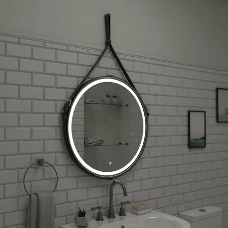 Зеркало Континент Milenium Black d500 ЗЛП985 с подсветкой