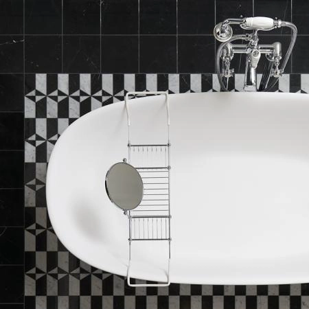Devon&Devon Dove Ванна отдельностоящая, 170.5х85 см, из White tec plus, на ножках, с донным клапаном, цвет: белый