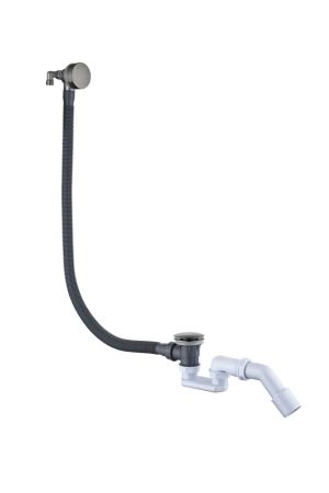 Слив-перелив для ванны, функция наполнения Boheme Gun Metal 631-GM