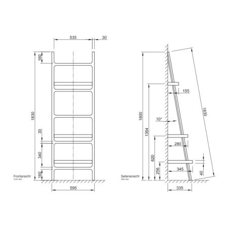Decor Walther Basket Tab2 Лоток универсальный 30x16см, настольный, цвет: ротанг светлый