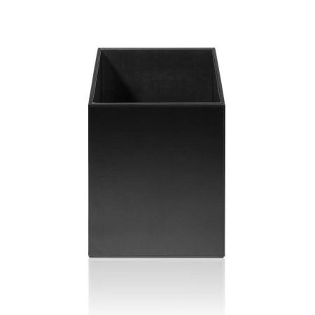Decor Walther Brownie WB Корзина для белья 25.5x25.5x30, напольная, цвет: черная кожа