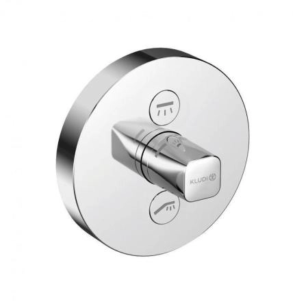 Термостат KLUDI PUSH 387120538 для ванны и душа встраиваемый на 2 потребителя внешняя часть