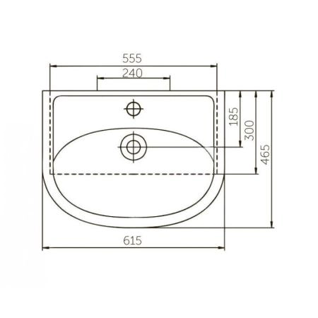 Тумба под раковину Corozo Кентис 60 NEW