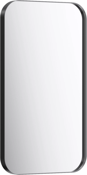 Зеркало AQWELLA RM RM0205BLK в металлической раме цвет черный 50*90 см